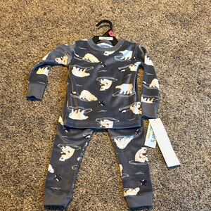 Carter's Navy Polar Bear Print Two-Piece Pajama Set